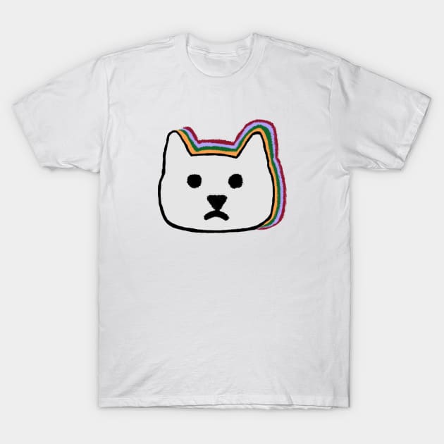 cat face 80s style T-Shirt by mohamed705